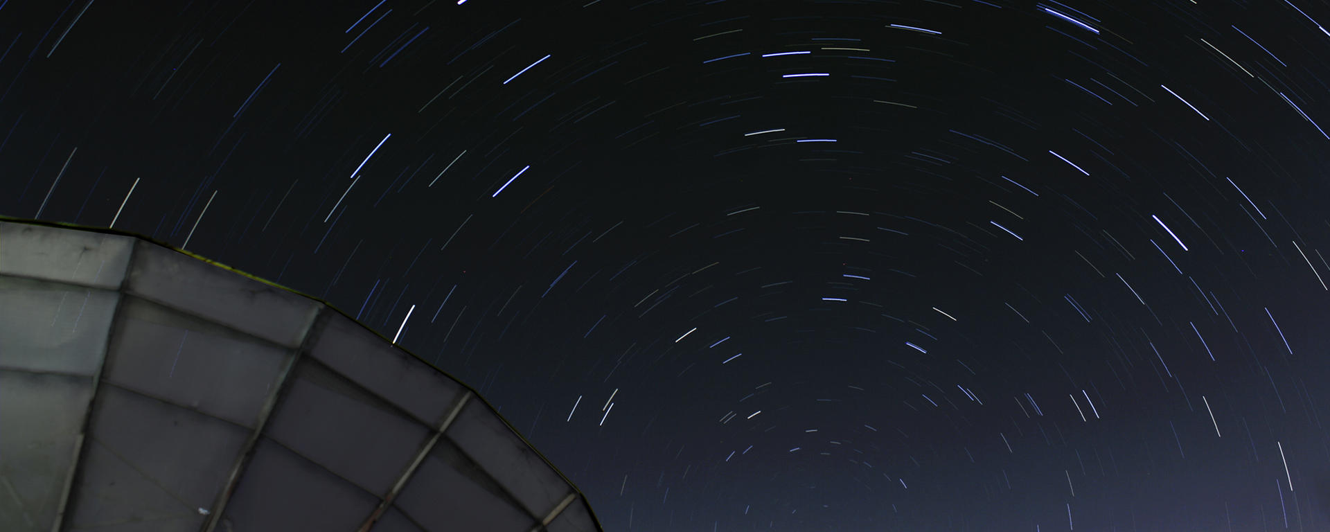 Star trails circle the Celestial South Pole