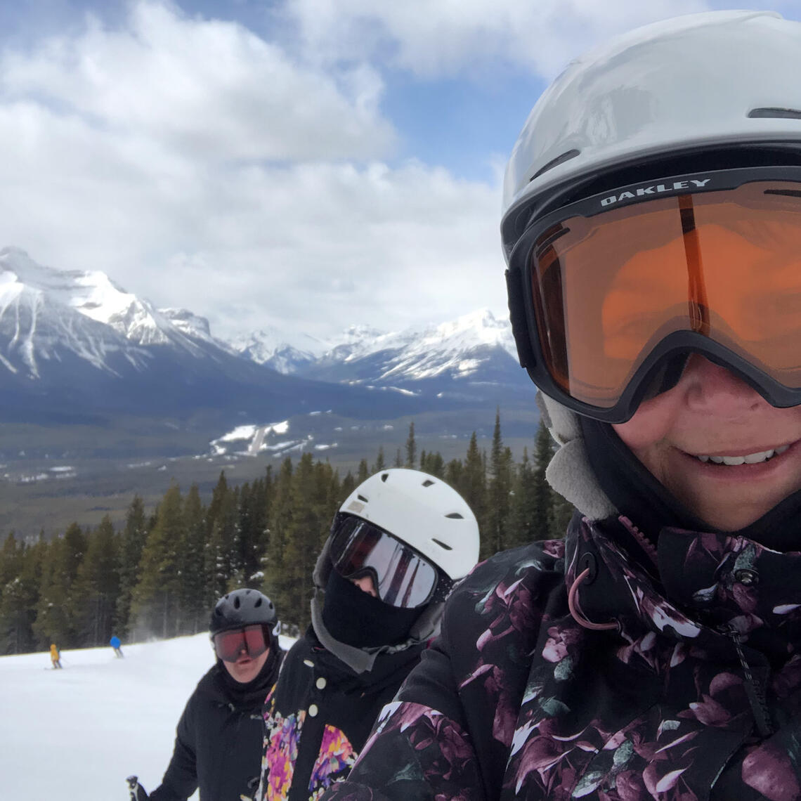 Shannon Parker skiing at Lake Louise