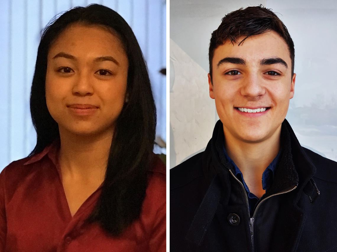 Maria Baclig and Rylan Marianchuk have been named as the 2018 Schulich Leader Scholarship recipients for the University of Calgary. 