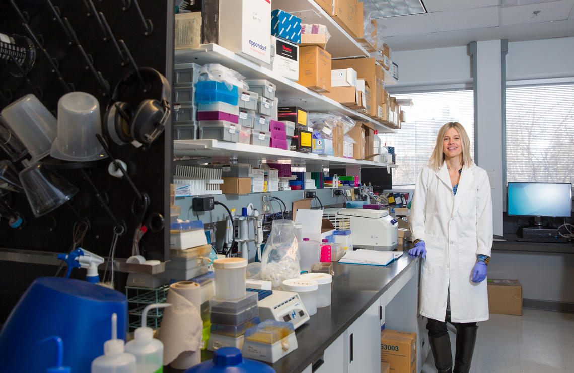 Raylene Reimer, professor and researcher at the University of Calgary’s Faculty of Kinesiology, led the study on the effects of prebiotics in children with overweight or obesity. Photo by Riley Brandt, University of Calgary