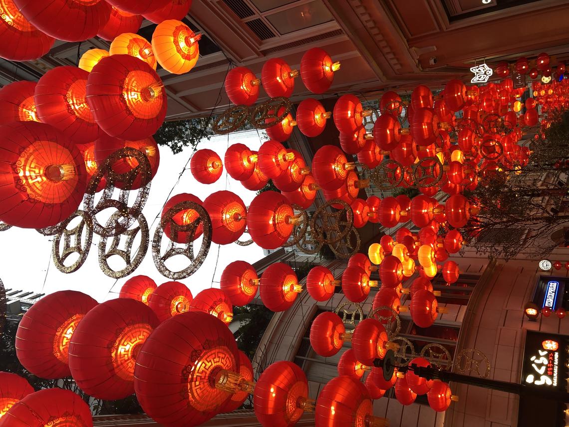 Red Lanterns in Hong Kong