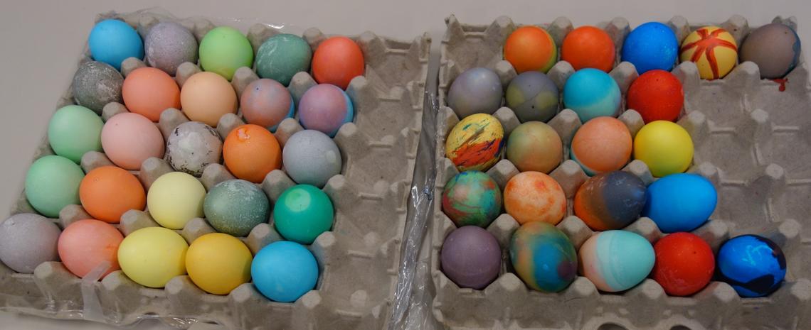 Painted eggs for Russian Orthodox Easter