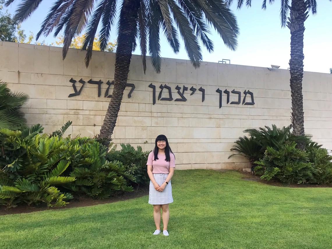 Angie at the Weizmann Institute