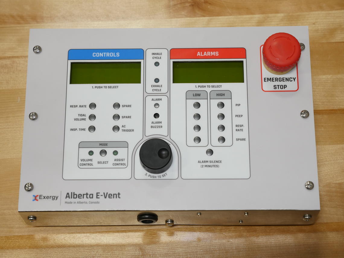 The latest version of the Alberta E-Vent ventilator. 