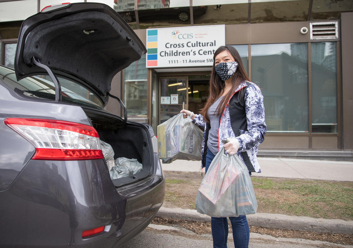 Calgarians isolated by COVID-19 are grateful for free, student-led grocery delivery service.
