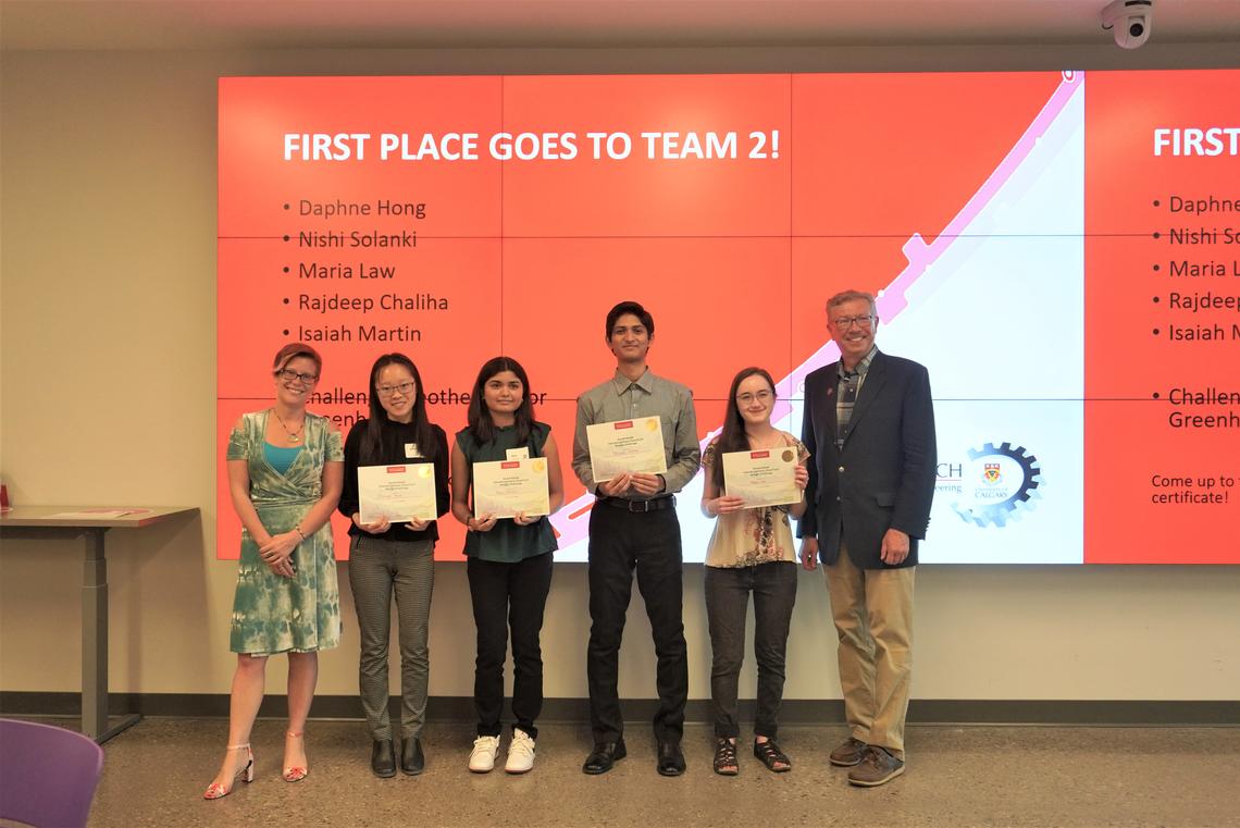 Winning team of the CleanTech Design Challenge