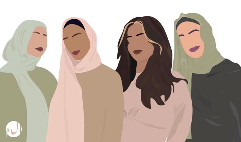 Founders of Al-Muselimah, from left: Doha Badreddin, Sumaya Bernier, Yasmine Swedan, and Asma Bernier.   