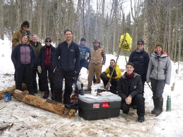 Werklund School of Education graduate student Nicholas Butt was part of a cohort that engaged in a 10-day snowshoe and dogsled expedition across Ontario’s Algonquin Provincial Park