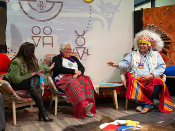 The Crowshoes participate in the Office of Indigenous Engagement’s: Revisiting the Spirit of ii’ taa’poh’to’p event 2022