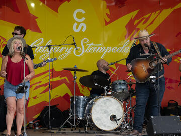 The Jaydee Bixby Band performing at the President’s Stampede Barbecue.