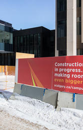 MacKimmie Tower, along with a new link and block, are being redeveloped as an energy-efficient, net-zero-carbon building and one of the first projects striving for certification with Canada Green Building Council’s new Zero Carbon Building standard. Photos by Adrian Shellard, for the University of Calgary