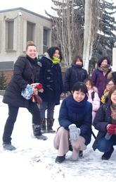 Lisa Fedorak with our TAB (Teaching Across Borders) students from China and Japan