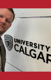 Michael Van Hee on the UCalgary campus