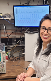 Dr. Nicole Barioni in lab