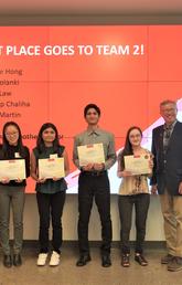 Winning team in the David Holub Interdisciplinary CleanTech Design Challenge