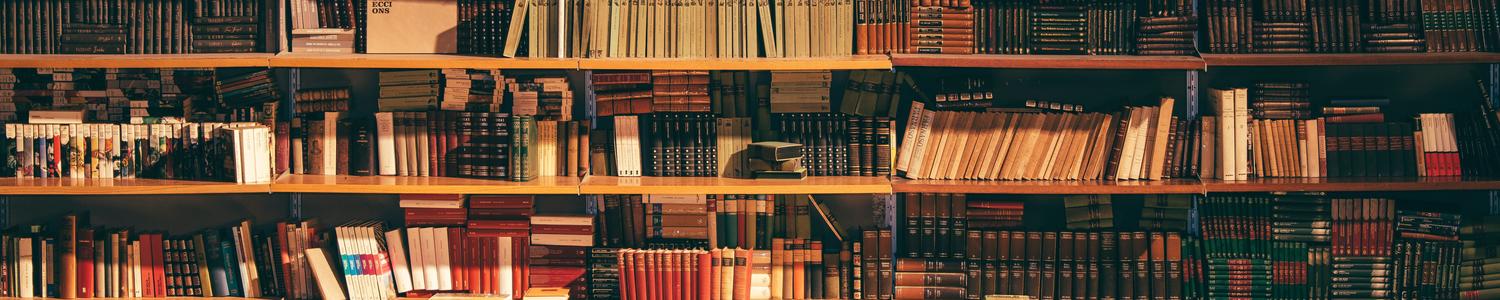 Books on shelves