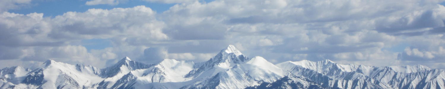 Mountain Range in Clouds