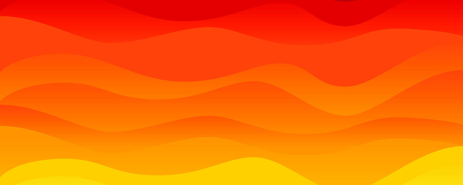 Wavy yellow, orange and red lines