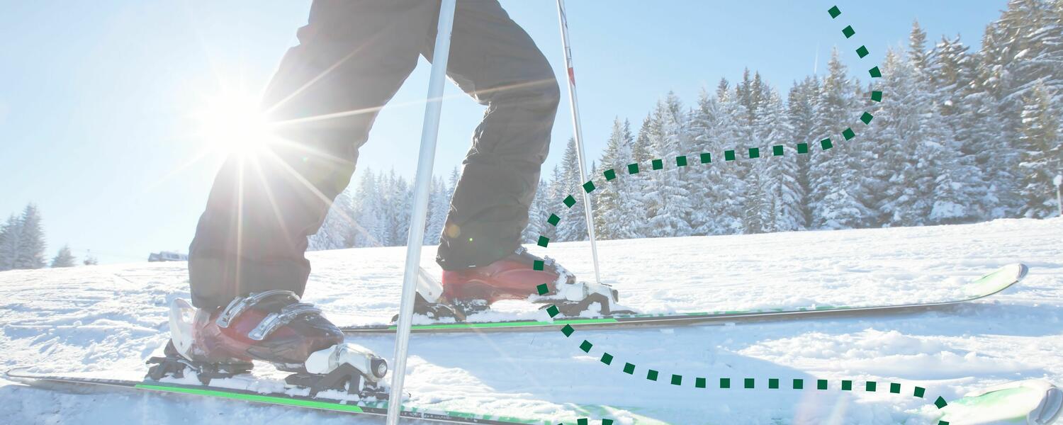 Skier on hill