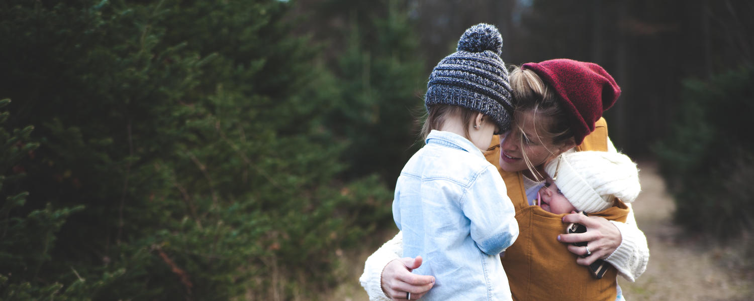 Mother and her children