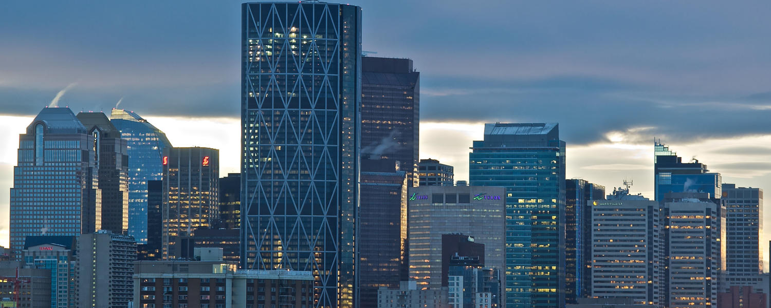The beautiful Calgary skyline. 
