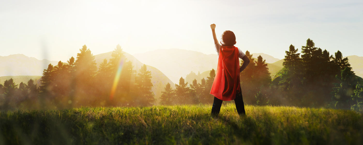 Boy in field