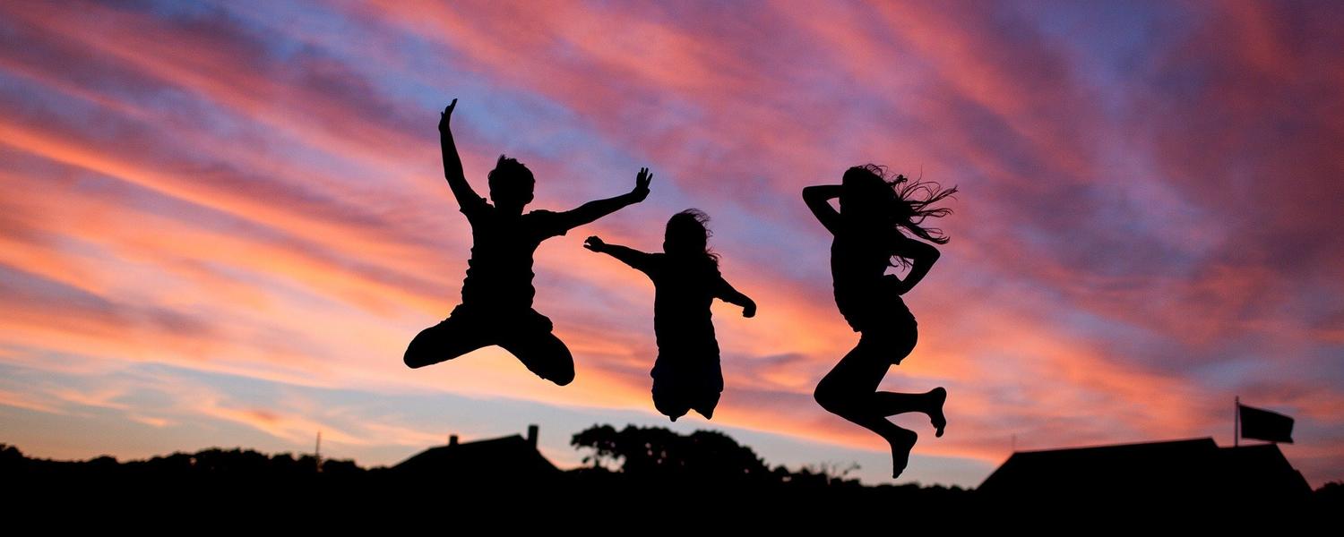 Kids jumping