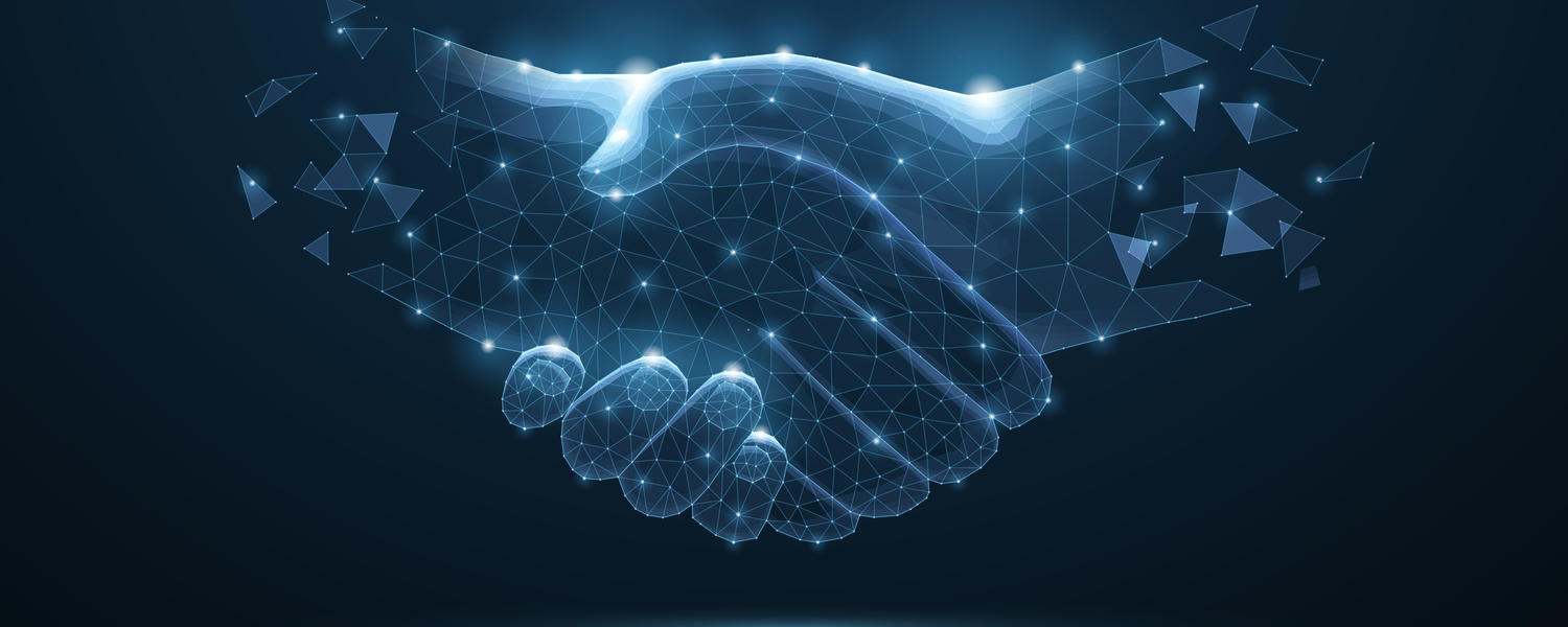 Handshake illustrating technology