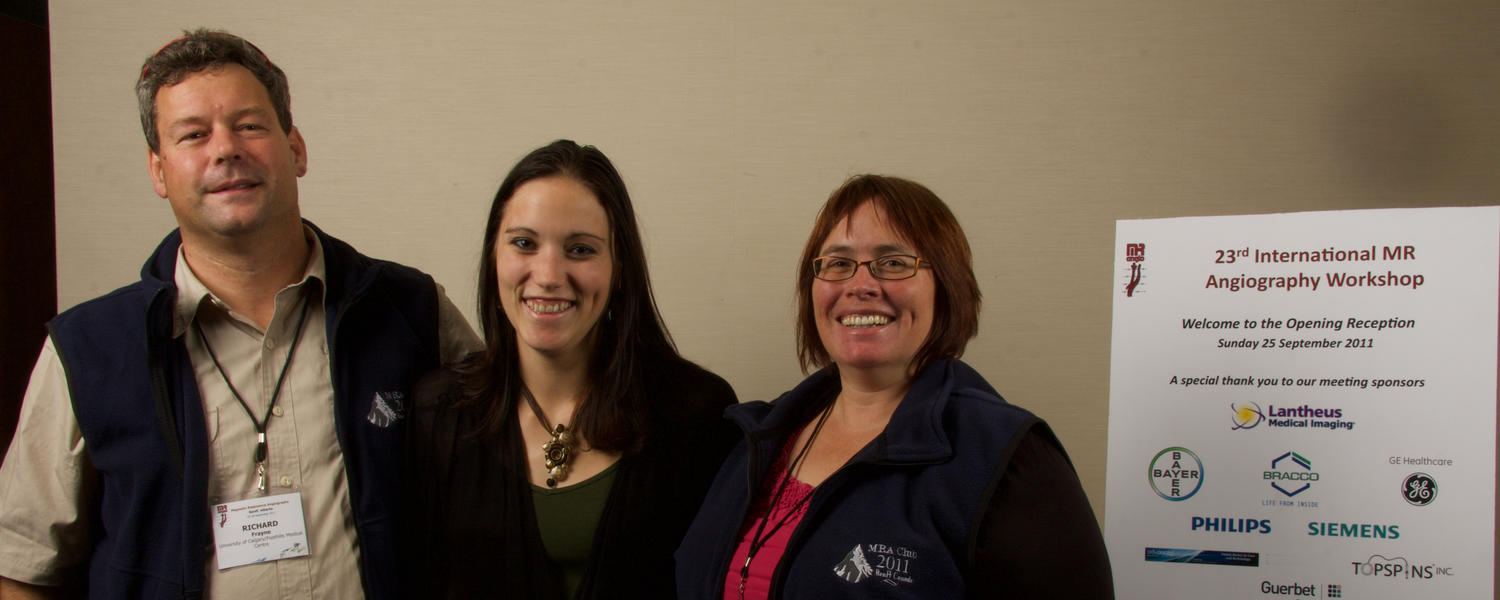 Richard Frayne, MAri Boesen and Cheryl McCreary at the SMRA, Banff, Alberta, September 2011.