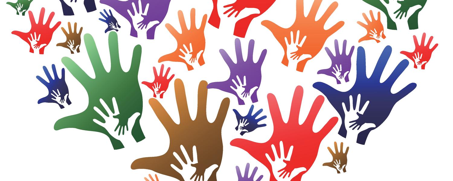 image of many hands