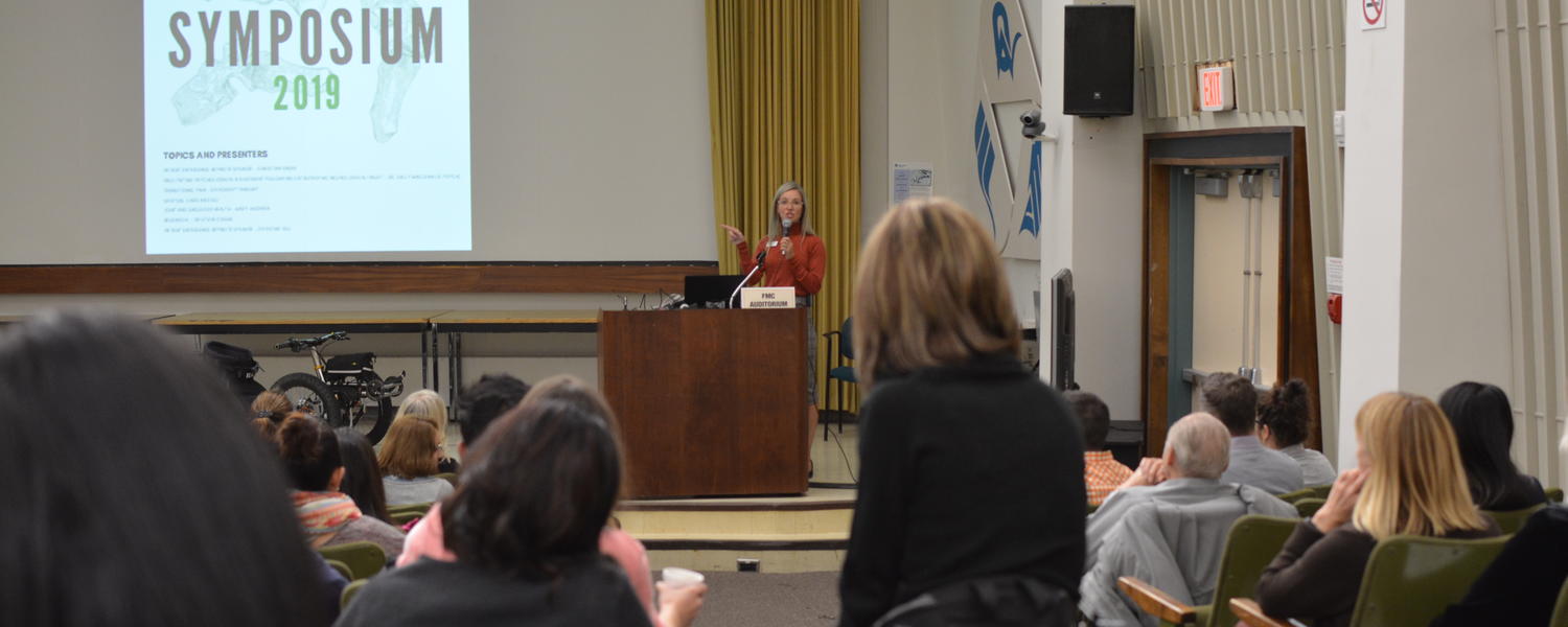 A Spinal Cord Injury Symposium is held at Foothills Medical Centre in 2019. 