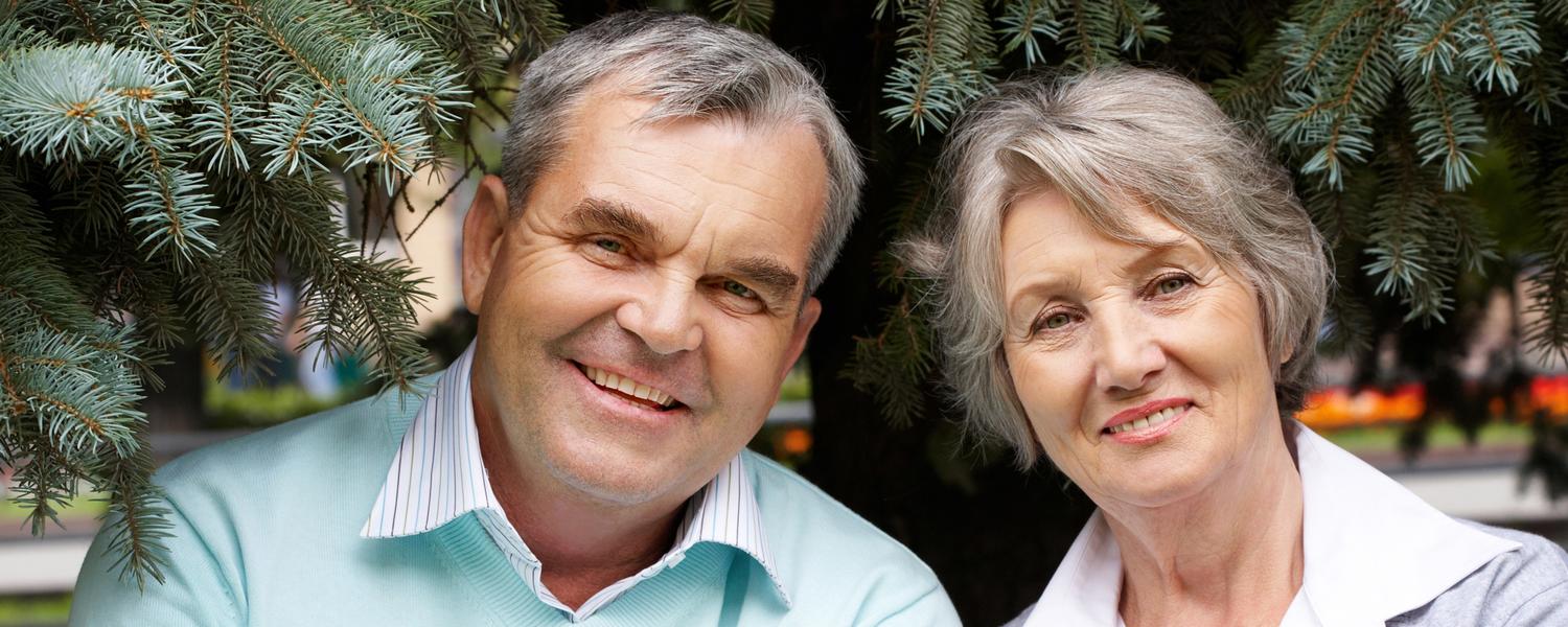 Older happy couple