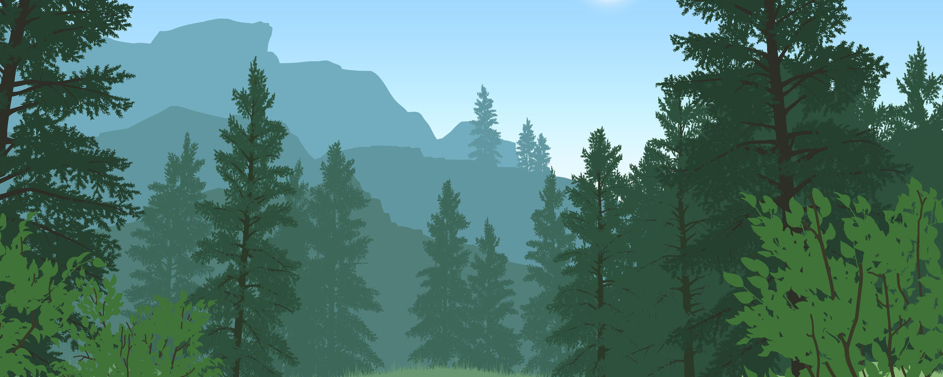 Illustrated forest