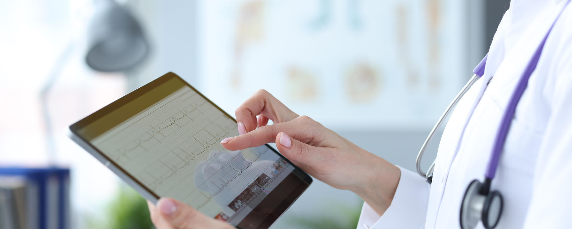 Doctor on an ipad