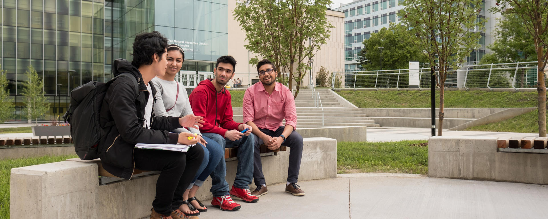 Students on campus