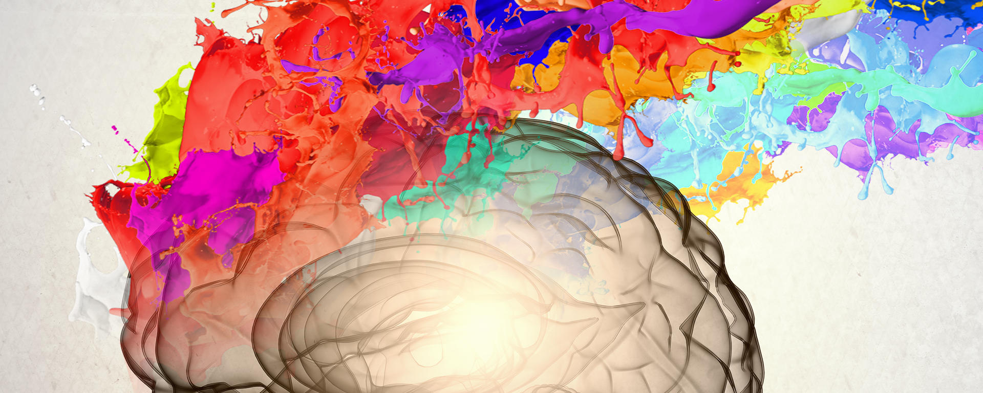 Colourful brain image