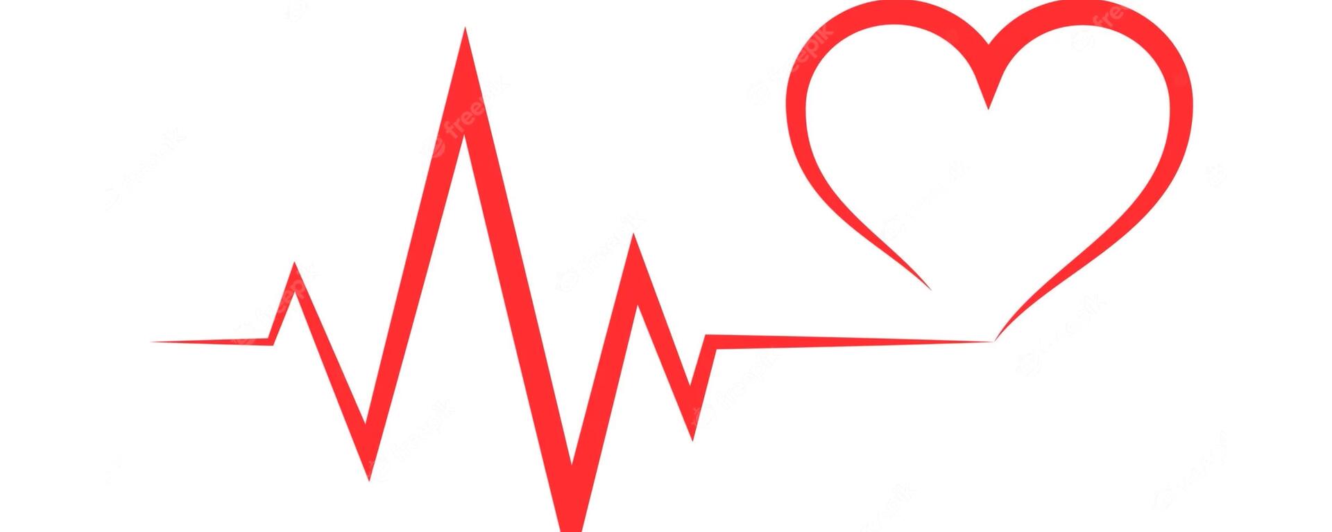 A heart rhythm and a heart