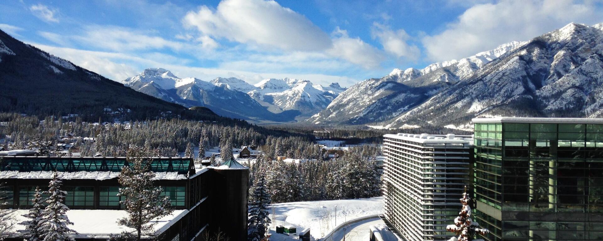 Banff Centre Campus and Mount Bourgeau