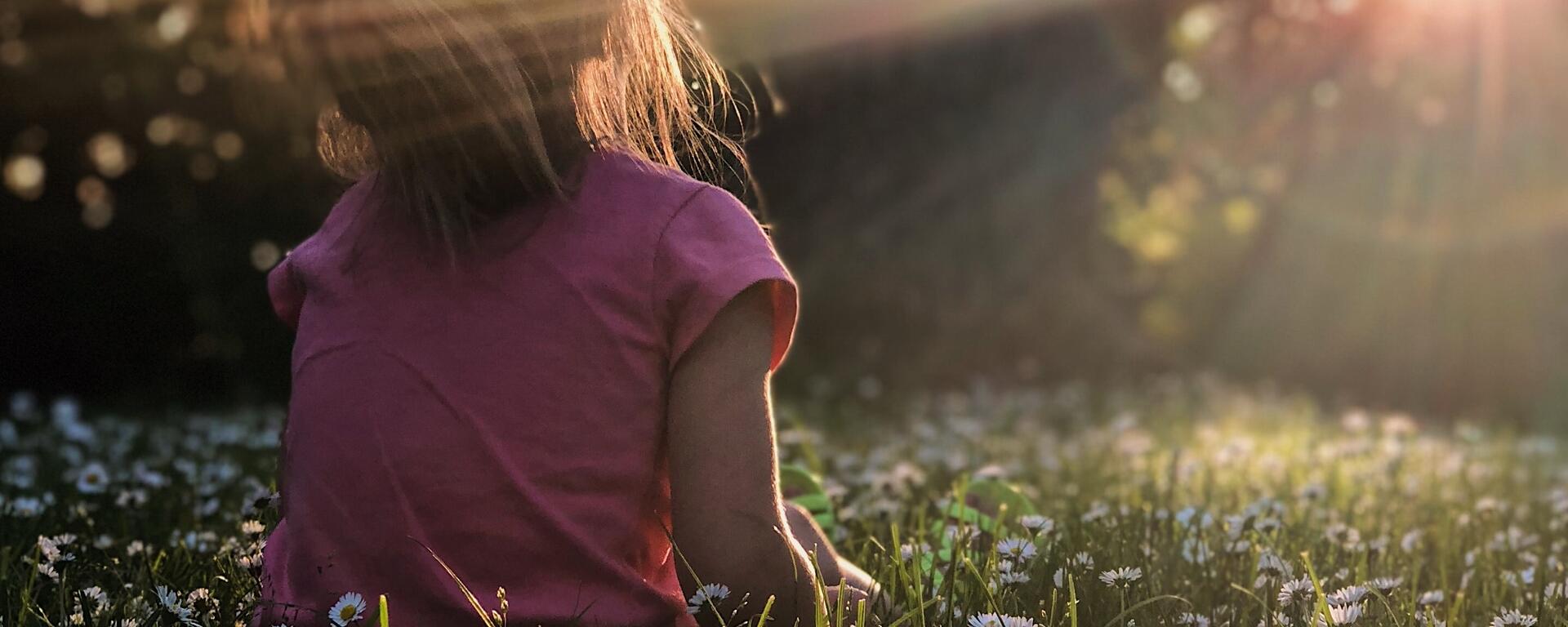 Child in sunlight