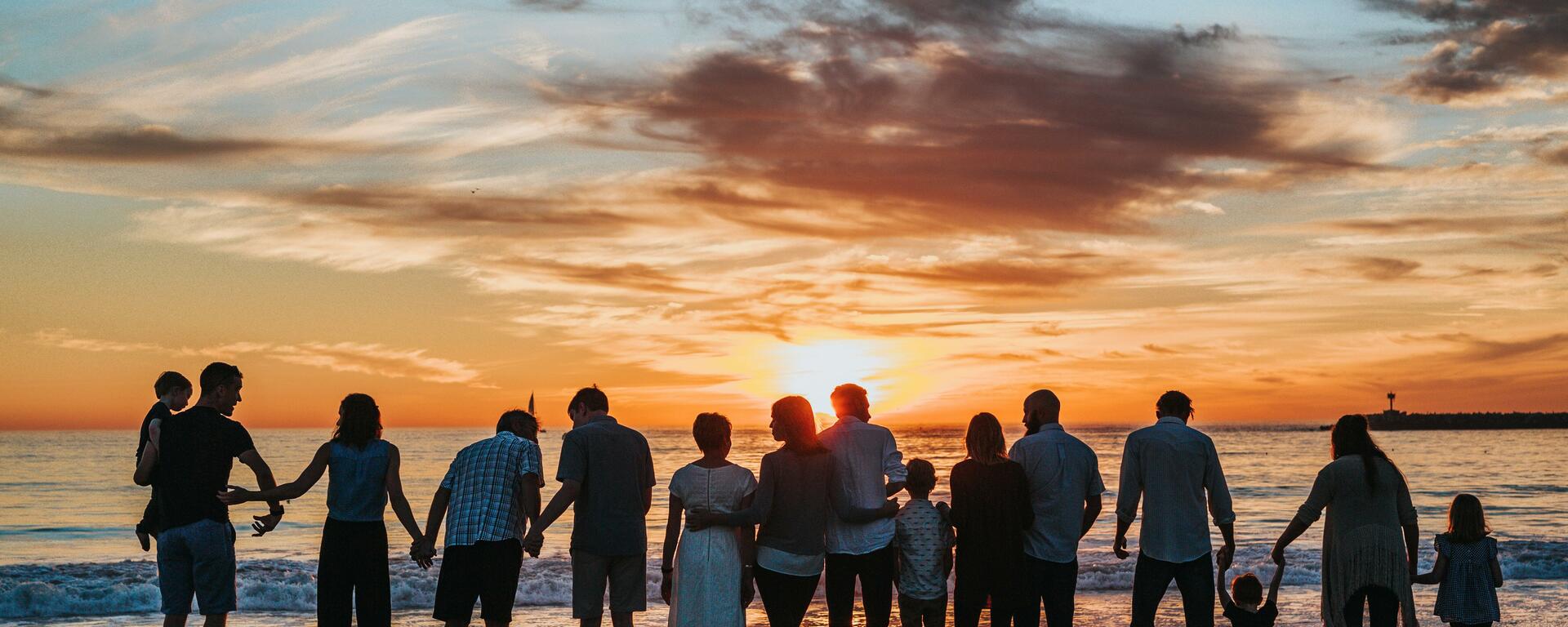 People sunset