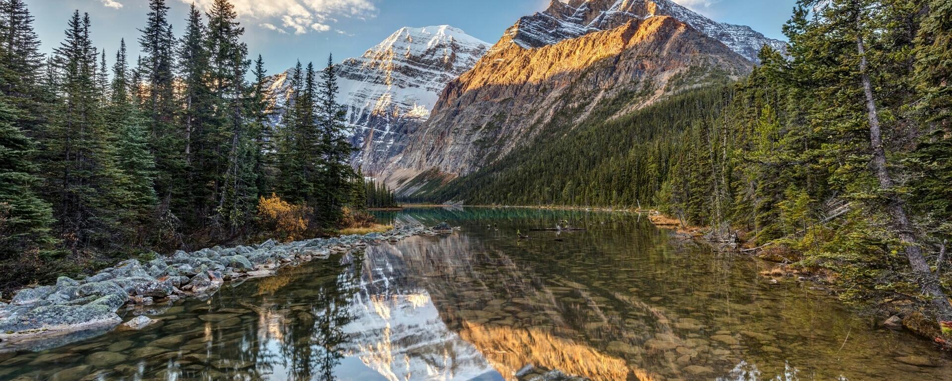 Mount Edith Cavell in Jasper National Park, Alberta, Canada