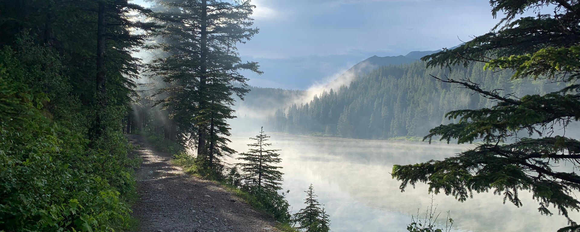 A scenic view of Emerald Lake in Crowsnest Pass, Alberta