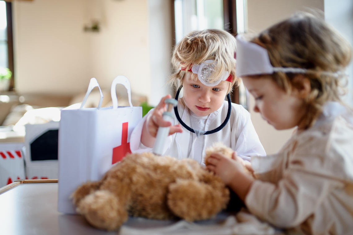 Kids playing doctor