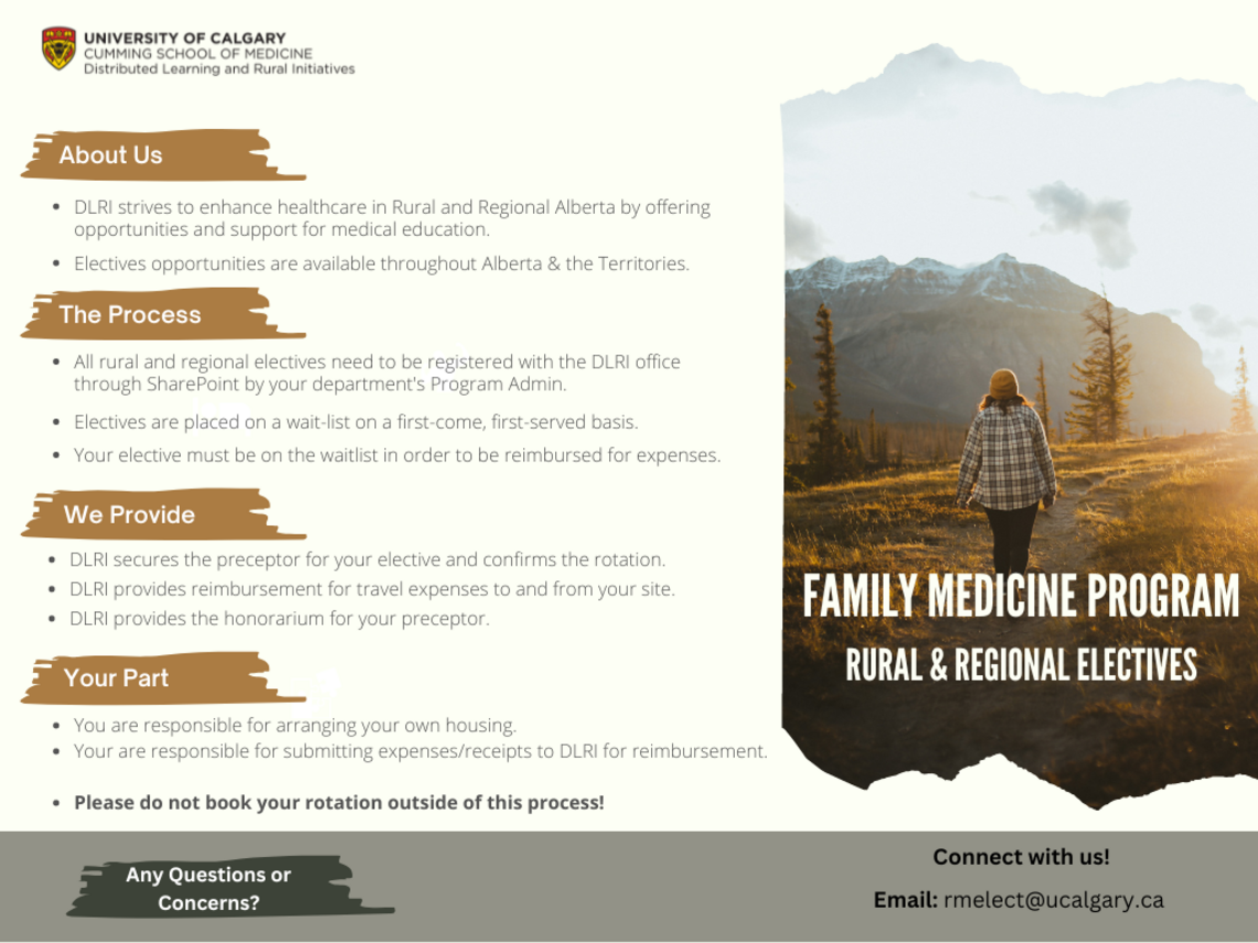 DLRI Rural Medical Electives Infographic