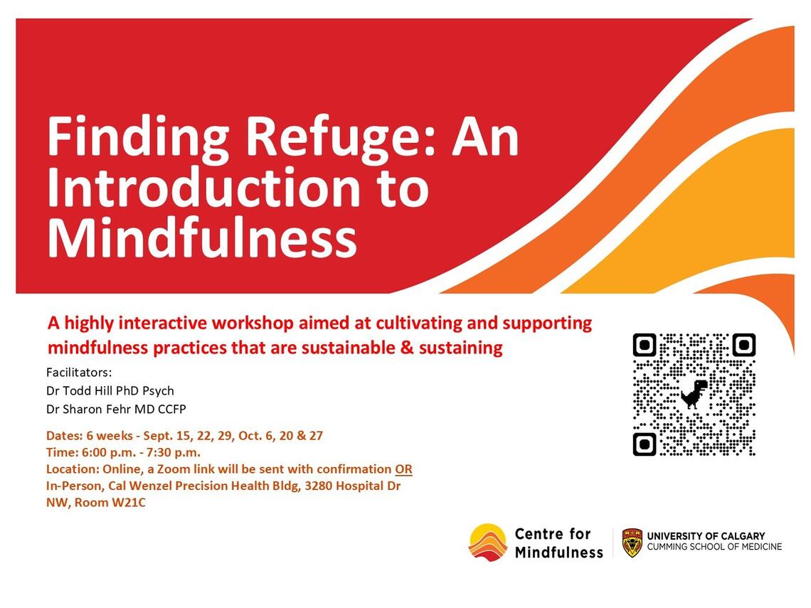 Finding Refuge: An Introduction to Mindfulness Flyer