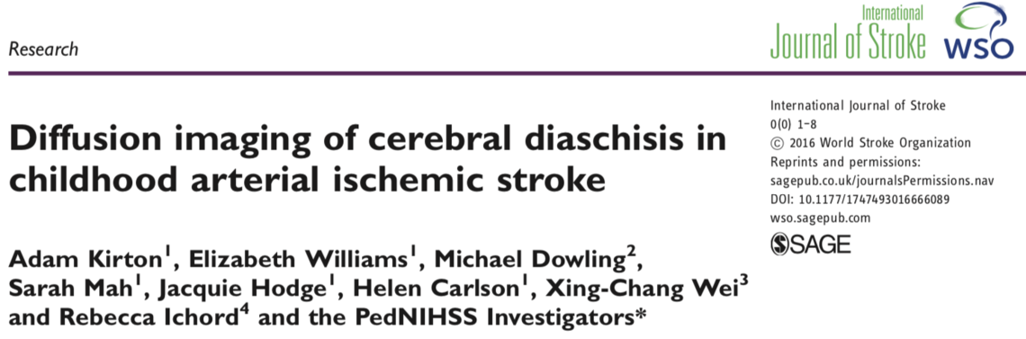 Diaschisis in acute AIS