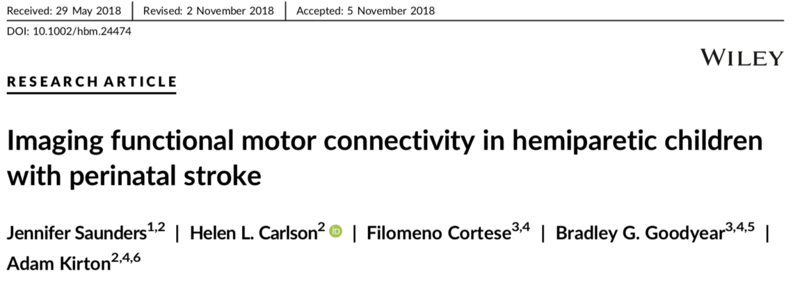 Functional connectivity in motor network