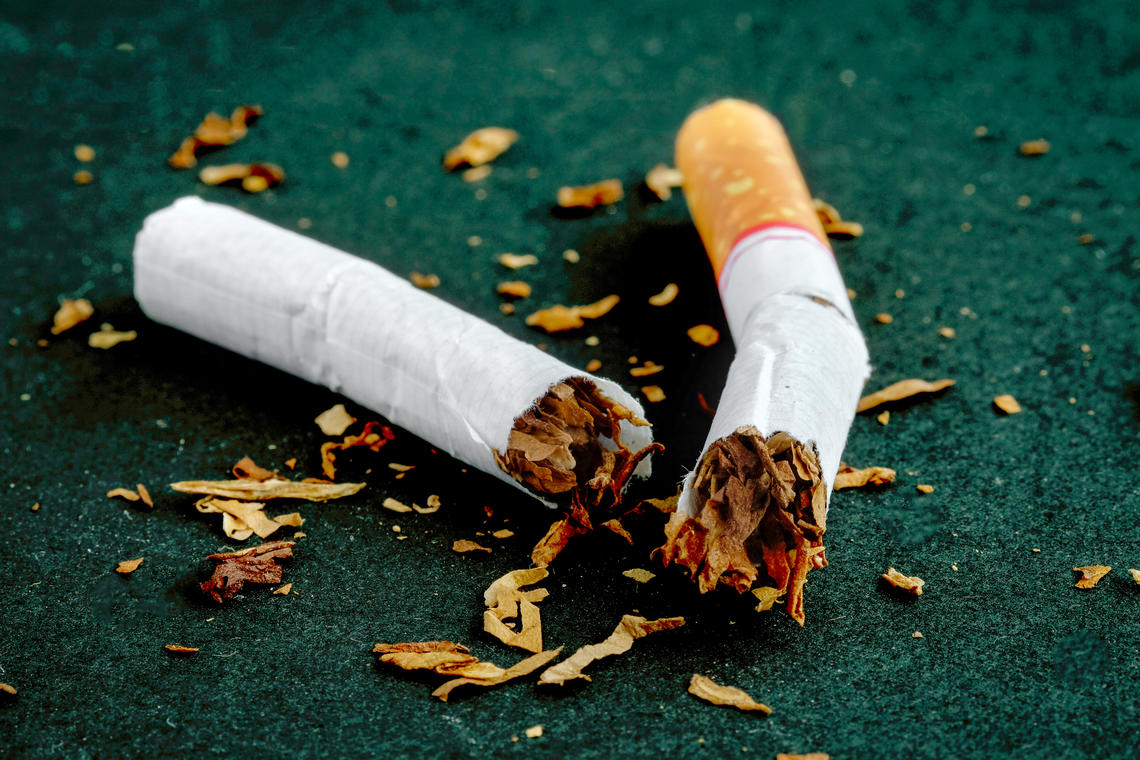 Broken cigarette-Quitting Smoking Quitting Smoking