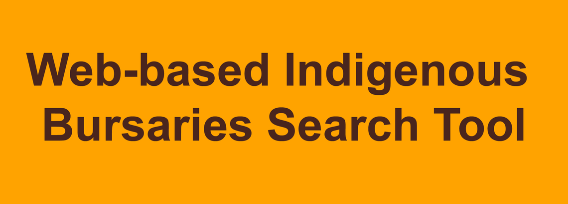 Web-based Indigenous Bursaries Search Tool