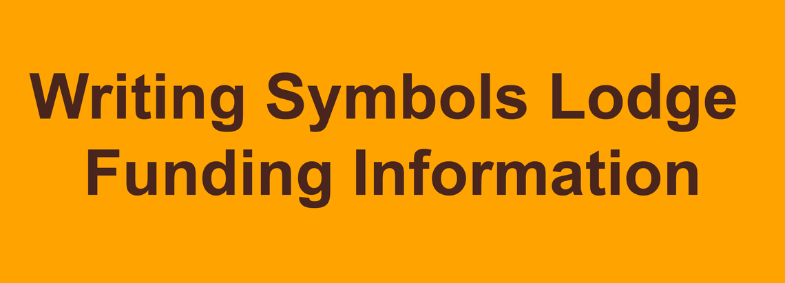 Writing Symbols Lodge Funding Information
